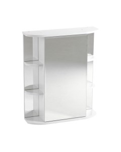Зеркало шкаф Герда 60 фацет левое 17 5 х 60 см Клик мебель
