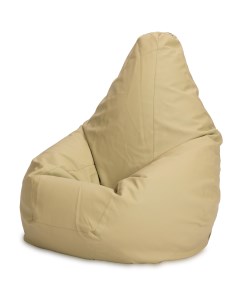 Кресло мешок Груша XL эко кожа Оливковый Пуффбери
