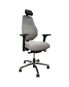Эргономичное офисное кресло Smart T 1501 10H LONG темно серое черный каркас Falto