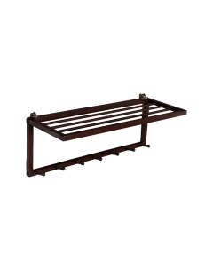 Вешалка настенная hanger shelf темно коричневый Playwoods