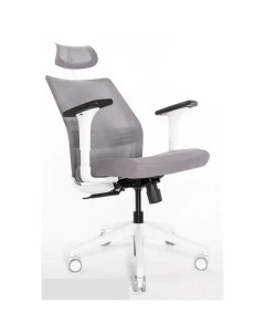 Эргономичное офисное кресло Soul Automatic SOL AUTOMATIC 01WAL серое каркас белый Falto
