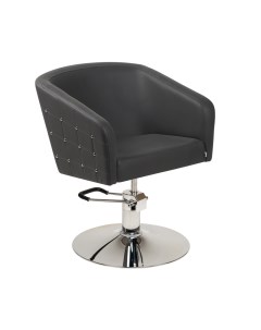 Парикмахерское кресло Гламрок черный гидравлика диск Sunispa