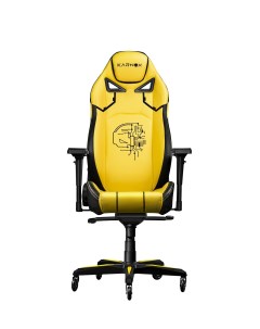 Премиум игровое кресло GLADIATOR Cybot Edition желтый Karnox