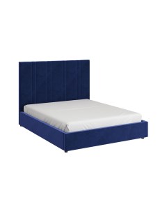 Кровать Харви 160х200 c ПМ вариант 3 Глубокий синий Bravo мебель