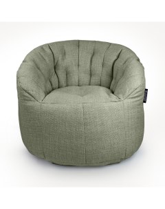 Кресло для отдыха aLounge Butterfly Sofa Lime Citrus рогожка серо зеленый Ambient lounge