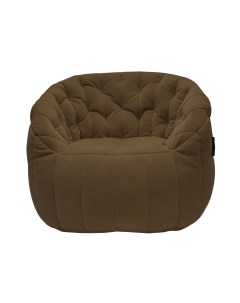 Бескаркасное кресло aLounge Butterfly Sofa Hot Chocolate велюр коричневый Ambient lounge