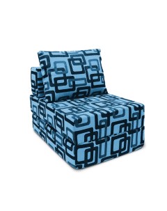 Кресло кровать ОКТА рогожка с орнаментом Лабиринт бирюзовый Freeform