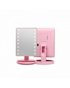 Косметическое зеркало с подсветкой Large Led Mirror розовый Lemon tree