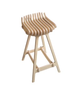 Барный стул для кухни и для дома из дерева шлифованный Playwoods