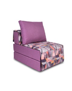 Кресло диван кровать ХАРВИ с накидкой рогожка фукси Сиреневый Сноу манго Freeform