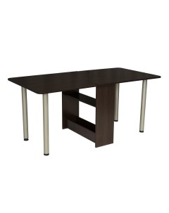 Кухонный стол 74х30х83 см коричневый серебристый Hoff