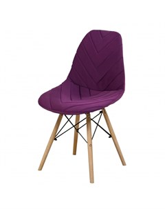 Чехол на стул Eames DSW из микровелюра 40х46 елка фиолетовый Chiedocover