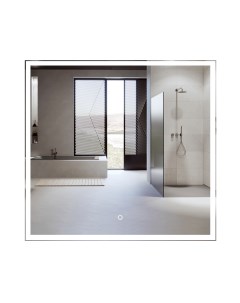 Зеркало для ванной с подсветкой настенное Valled 85 х 80 см Air glass
