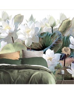 Бумажные фотообои бесшовные Цветы 3 1 м2 200х155 см декор для дома интерьер обои Verol