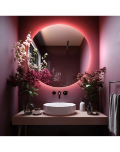 Зеркало круглое Муза D75 для ванной с LED подсветкой Alias