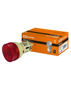 Лампа ENR 22 сигнальная d22мм красный неон 230В цилиндр TDM SQ0702 0012 10 шт Tdm еlectric