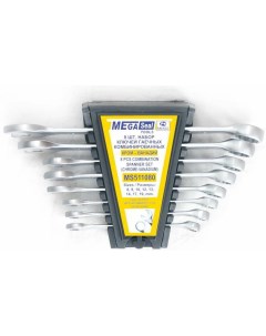 Ключи комбинированные набор MS511080 8шт 8 19мм в кассете 8 9 10 12 13 14 17 Megaseal