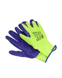 Перчатки рабочие РМ 92918 с нитриловым обливом фиолетовым серым качест Русский мастер
