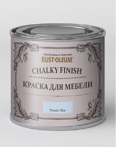 Краска для мебели и декора Chalky Finish матовая Powder Blue Синий пудровый Rust-oleum