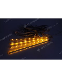 Светодиодный светильник линейный 4x25см желтый 220В Sds