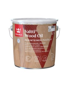Защитное масло Valtti Wood Oil для наруж деревянных поверх колеруемое 2 7 л Tikkurila