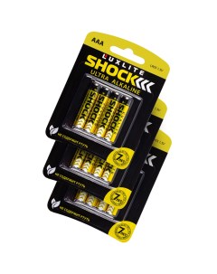 Батарейки Shock АAА Gold 12 шт Luxlite