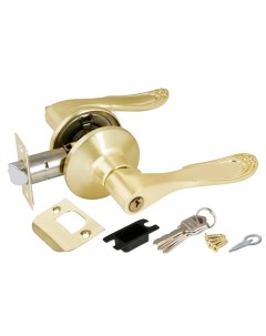 Ручка защелка 6030 SB E ключ фиксатор матовое золото Punto