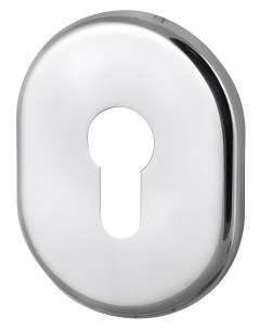 Накладка дверная с круглым основанием под цилиндр Cylinder ET 1CP 8 хром Armadillo