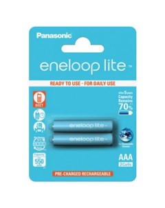 Аккумуляторная батарея Eneloop Lite BK 4LCCE 2BE 2 шт Panasonic