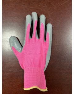 Перчатки в серой обливке розовые размер XL Nobrand