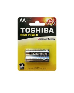 Батарейки LR6 щелочные alkaline ПАЛЬЧИК High Power 2шт AA 1 5V Toshiba
