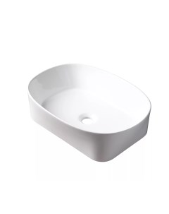 Накладная белая раковина для ванной N9028 прямоугольная керамическая Gid