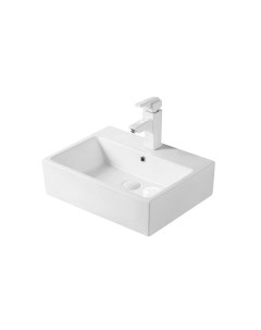 Накладная белая раковина для ванной N9153 прямоугольная керамическая Gid