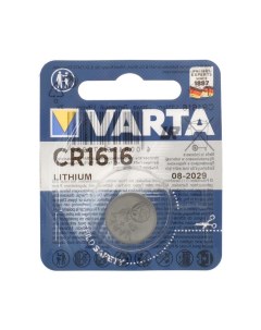 Батарейка литиевая CR1616 1BL 3В блистер 1 шт Varta