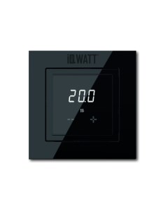 Терморегулятор Thermostat D черный для теплого пола с сенсорными кнопками Iqwatt