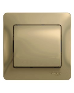 SE Glossa Титан Выключатель 1 клавишный сх 1 10АХ в сборе с рамкой Systeme electric