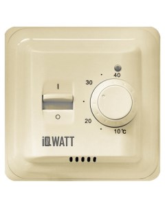 Терморегулятор для теплых полов IQ Watt Thermostat M кремовый Iqwatt