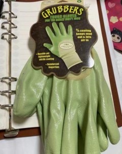 Перчатки зеленые с нитриловым покрытием размер XL Nobrand