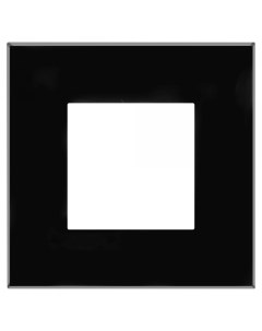 Avanti Черный квадрат Рамка 2 модуля Dkc