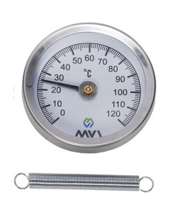Термометр аксиальный 0C 120C D63 мм накладной ATS 63120 52 Mvi