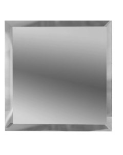 Плитка Зеркальная плитка Квадрат с фацетом 10 мм КЗС1 10 10 х 10 см серебряный Дст