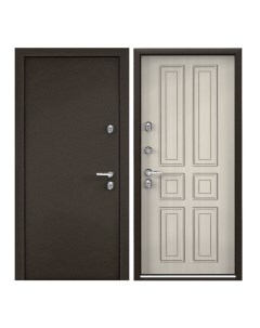 Дверь входная для загородного дома Torex Village 880х2050 левый коричневый бежевый Torex стальные двери