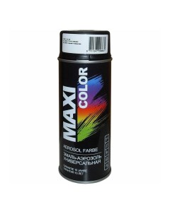 Краска RAL9005 аэрозольная черная глянцевая 400 мл Maxi color