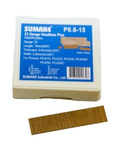 Шпильки Sumake P0 6 15 уп 10000 шт 15мм 1603 Pegas pneumatic