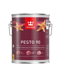 Эмаль высокоглянцевая Euro Pesto 90 Песто 90 2 7 л бесцветная база С Tikkurila