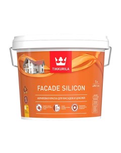 Краска Facade Silicon силикон модифицированная акриловая база А 5 л Tikkurila