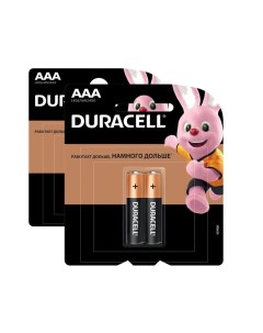 Батарейка Basic AAA LR03 2шт Duracell