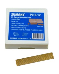 Шпильки Sumake P0 6 12 уп 10000 шт 12мм 1602 Pegas pneumatic