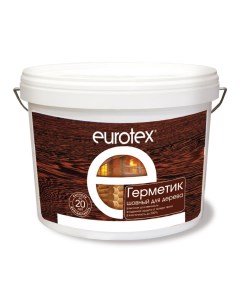Герметик шовный для дерева евротекс орех 6 кг РОГНЕДА Eurotex