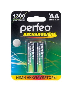 Аккумуляторные батарейки AA1300mAh 2 шт Perfeo